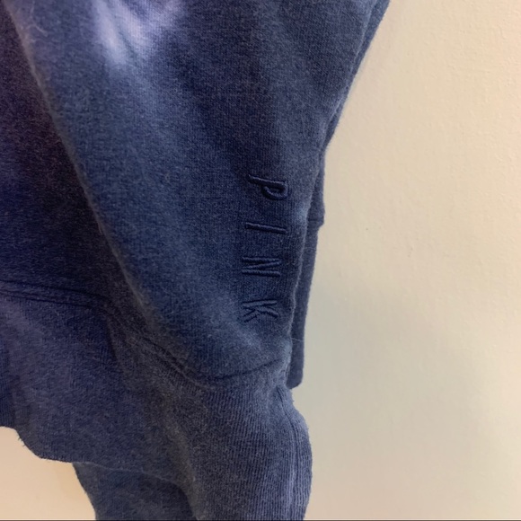 Victoria’s Secret PINK Blue Tie Dye Ombré Turtleneck Tunic Oversize Large - Picture 5 of 12